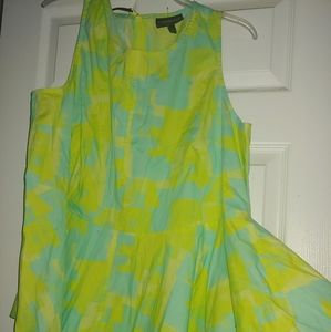 NWOT Lane Bryant Neon Asymmetrical Blouse